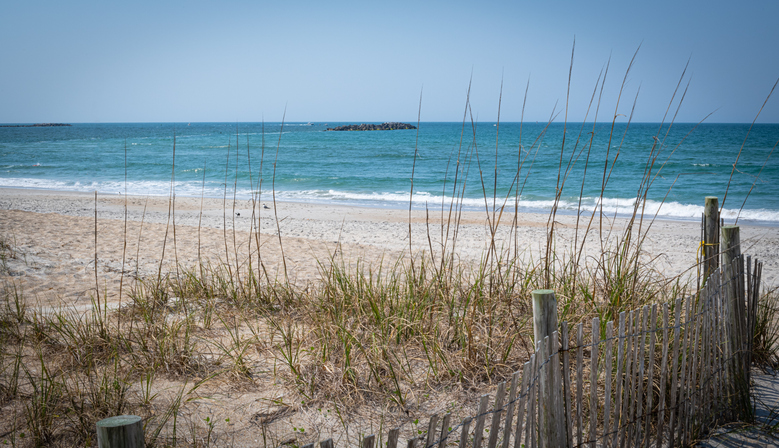 beach at hunting island state park